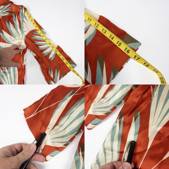 Siyu Duster Dress Women's US 2 Floral Print Made in Spain Shirt Dress Kimono - Picture 16 of 16